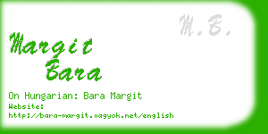 margit bara business card